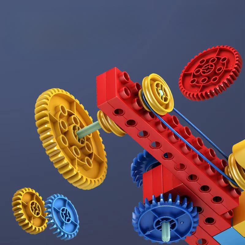 Enlightenment Science and Education Assembled Puzzle Building Blocks Large Particle Gear Building Blocks