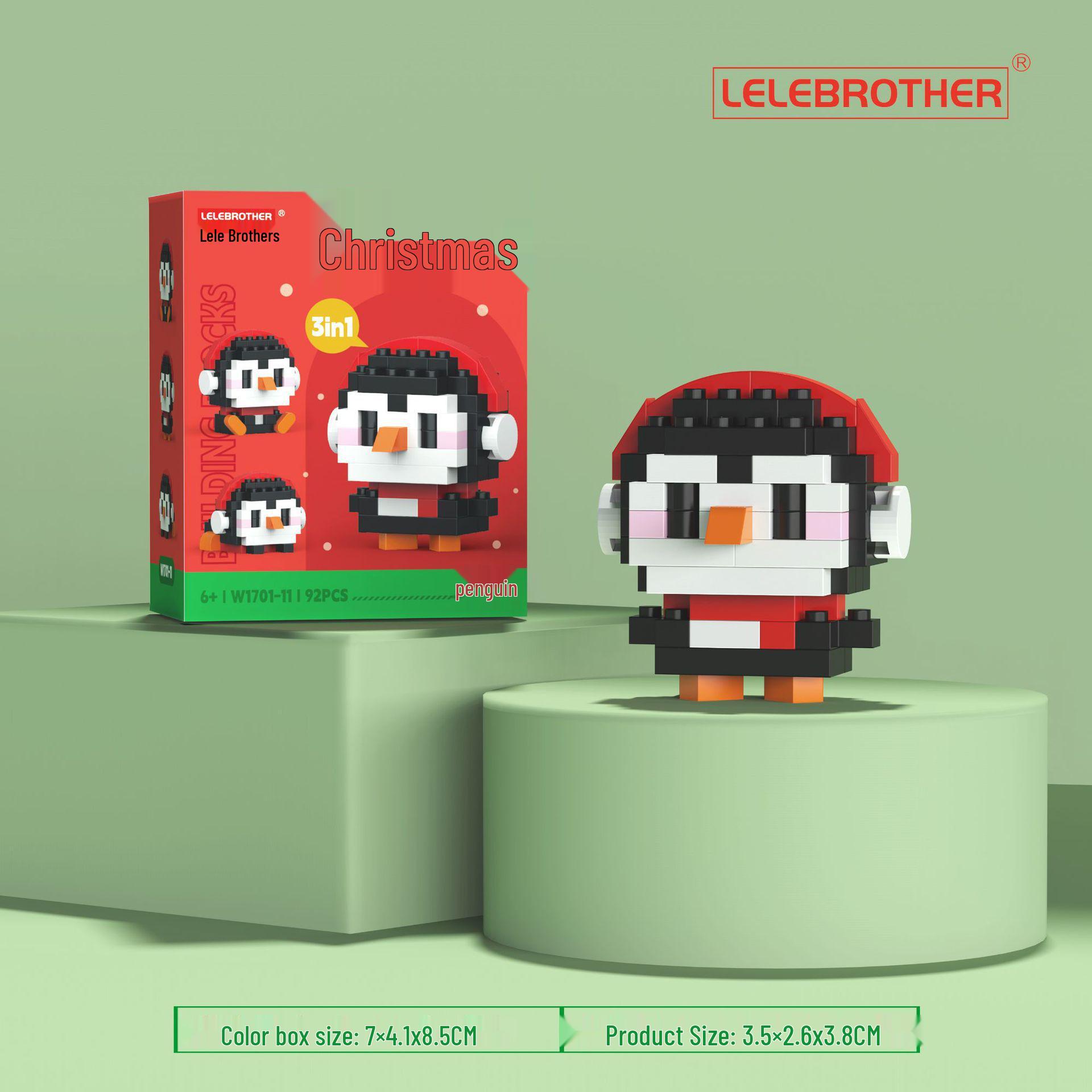 

Рождественские игрушки-конструкторы: Совместимо с Лего—Дед Мороз, Рождественская елка для детей