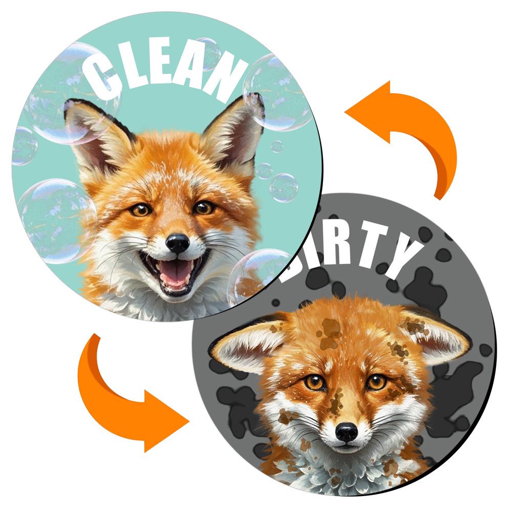 Double-Sided Magnetic Dishwasher & Refrigerator Decoration Stickers