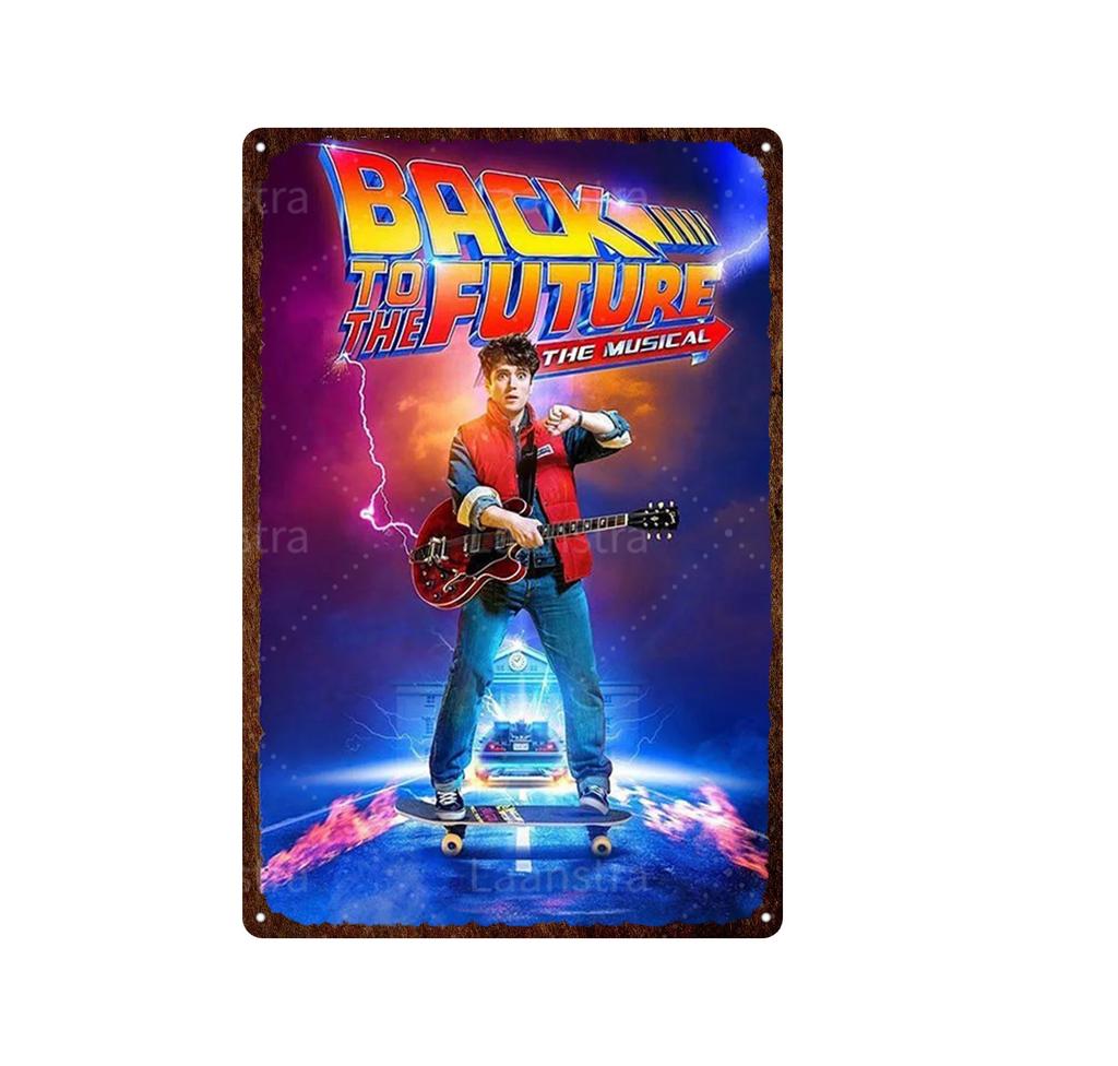 Retro Poster Movie Back To The Future Tin Sign Painting Metal Plaque Vintage Bar Family Wall Decor Unique Decoration Painting
