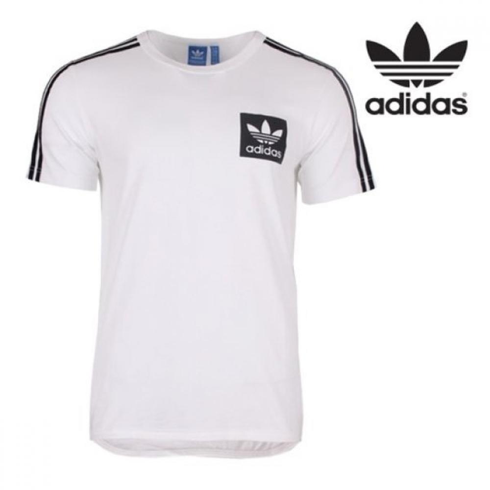 

QR Code Verification Adidas Original Mens Street Essential Box Logo Футболка с коротким рукавом AJ8068