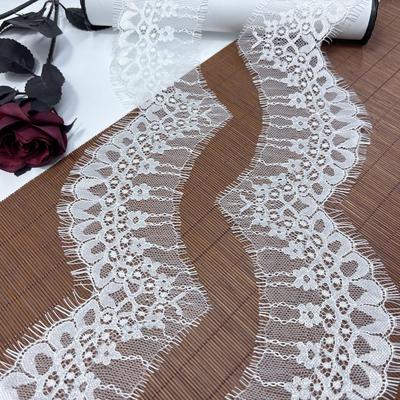 3m X 9cm Narrow Chantilly Lace, Non-stretch Eyelash Lace Trim for Sewing, Bra, Underwear, Lingerie, Dress, Garment, Crafting