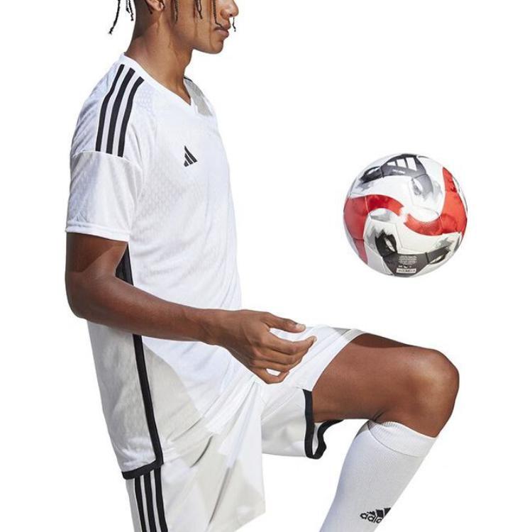 Adidas Soccer Jerseys Men's White Moderate Straight Fit HT5686