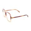 Temple Logo Square Optical Frame Women's Red