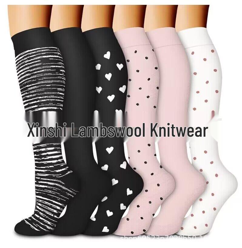 Unisex Long Compression Socks for Cycling, Running, and Marathon