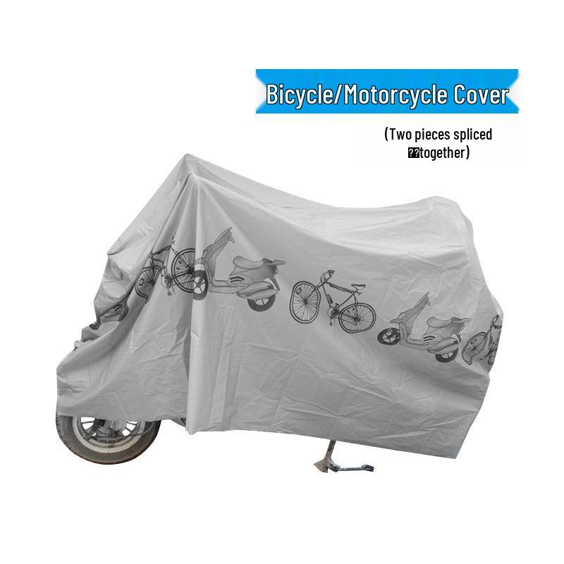 Motorcycle & Bicycle PEVA Cover: Customizable Logo, Single Layer, Waterproof & Sunproof Protection for Electric Vehicles
