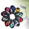 10 Pcs Golf Iron Head Covers PU Golf Head Covers New Colorful Magnet Closure Headcovers Practical Wear Resistant golf Protectors