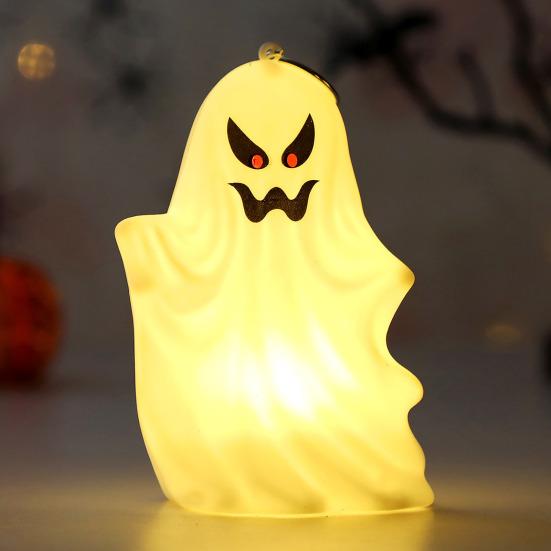 Svítící dekorace duch Halloween duch světlo strašidelný duch středový prvek závěsná ozdoba na stůl krbovou římsu skříňku stolní displej
