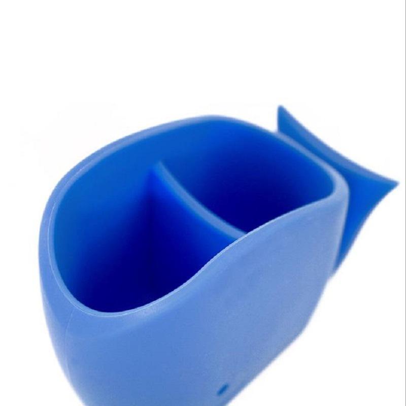 Creative Multifunctional Cartoon Cute Silicone Big Whale Toothbrush Holder Holder 2 Colors