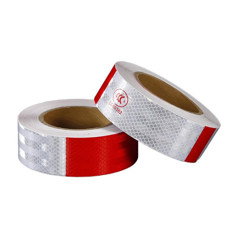 WURONG Red & White Vehicle Reflective Warning Tape