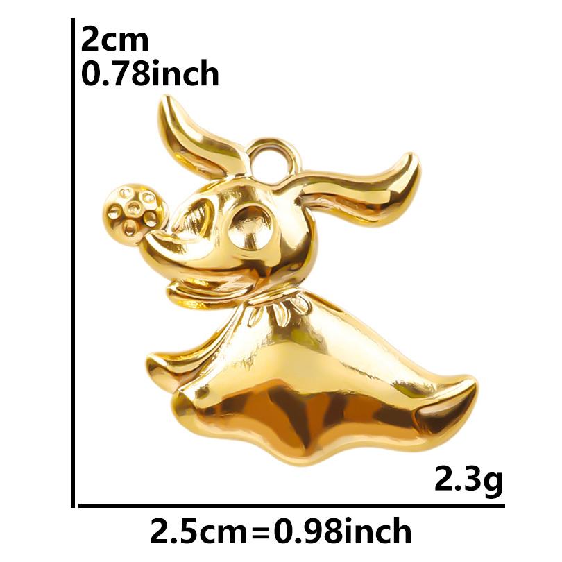 6pcs Gold Plated Butterfly Charms For Jewelry Making Bulk Stainless Steel Pendants Animal Dragonfly Cattle Peacock DIY Connector
