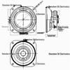 4-Inch Transparent Magnetic Speaker Horn 102mm 4 Ohm 10W Full-Range Outdoor Speaker