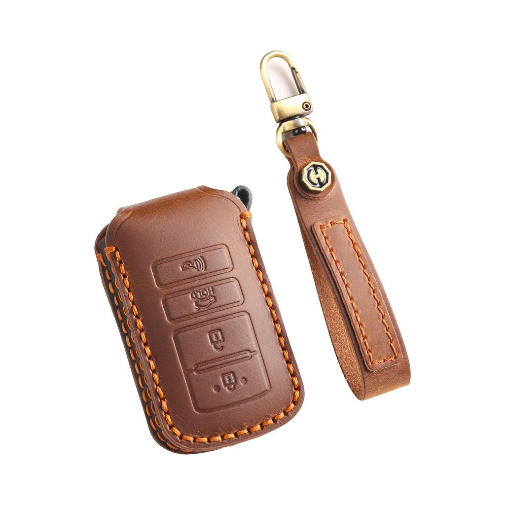 Copri Custodia in Pelle di Lusso per Chiave Auto Portachiavi Protettivo per Kia 4 Pulsanti Sorento K900 K7 Cadenza Accessori Portachiavi Custodia Borsa