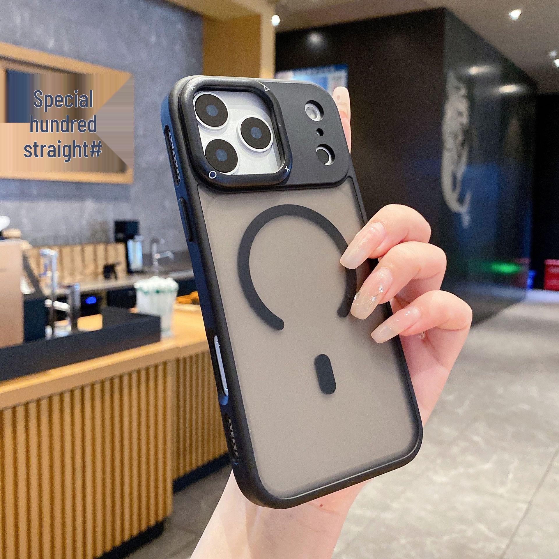 

iPhone 17 Pro Max Magnetic Semi-Transparent Frosted Case, Skin-Feel, Drop-Proof with Large Cutouts iPhone12