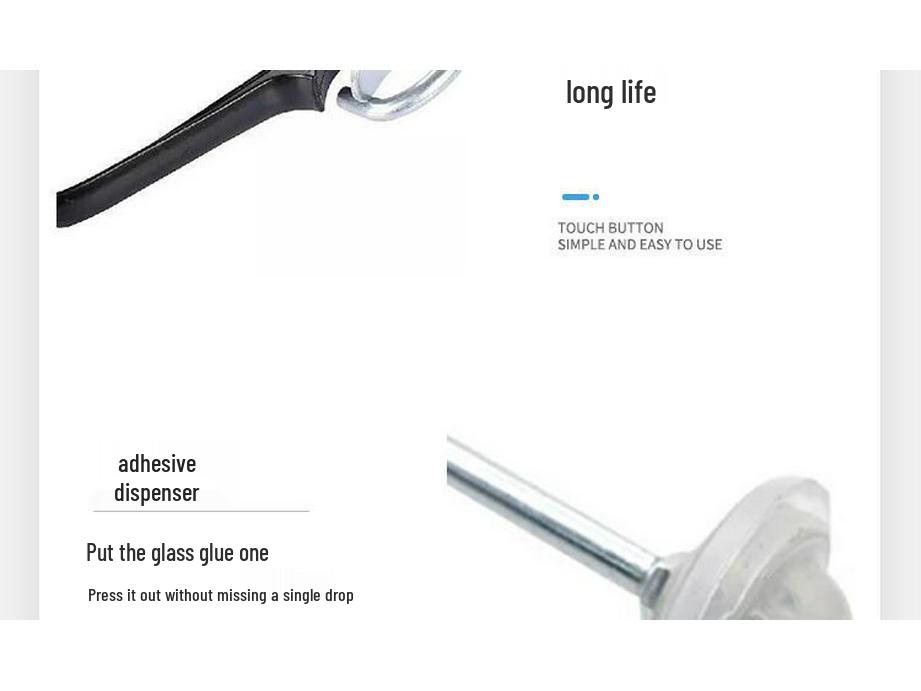 995 Universal Aluminum & Stainless Steel Caulking Gun - Labor-Saving Adhesive and Glass Glue Applicator