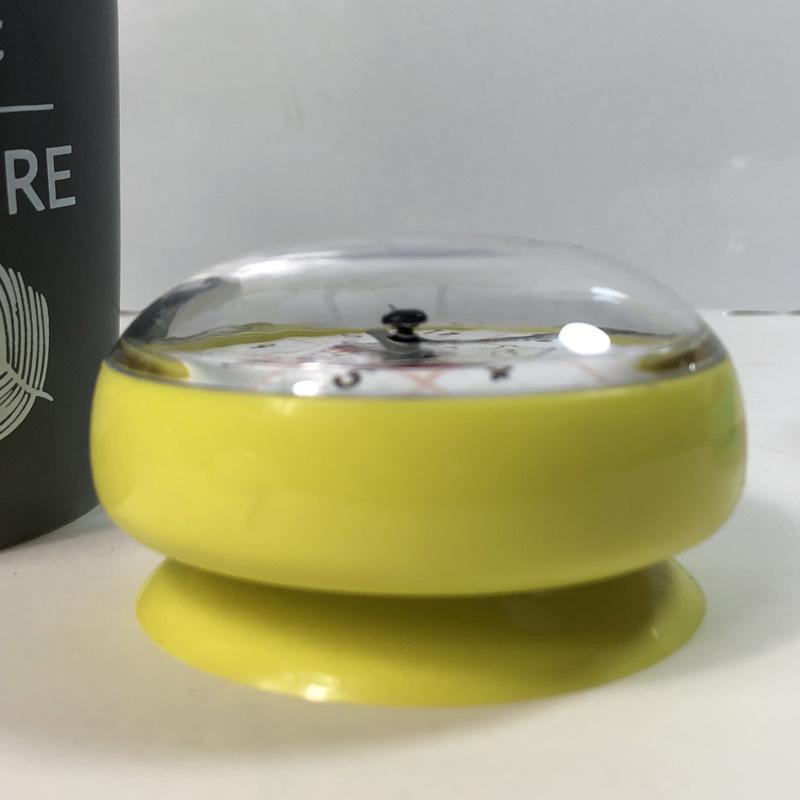 Mini Anti-Fog Suction Cup Wall Clock - Waterproof Quartz Clock for Bathroom and Kitchen, 7cm