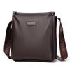 Men's PU Leather Vertical Crossbody Laptop Bag