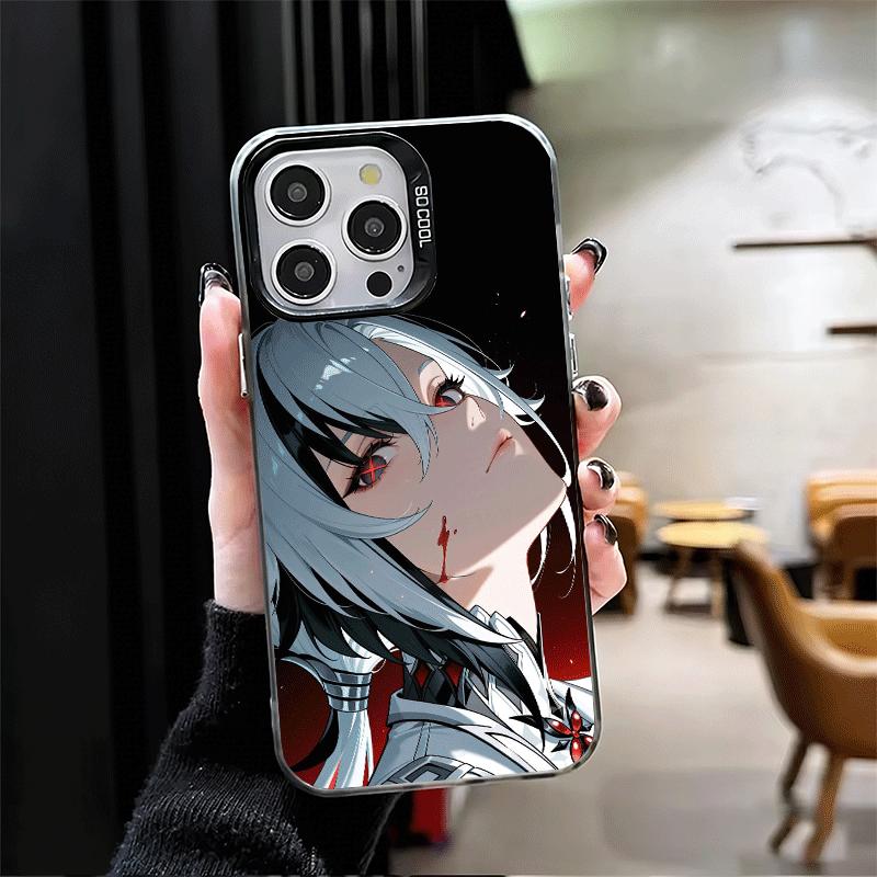 Genshin Impact Arlecchino Soft Phone Case for iPhone 15 16 17 Pro Max 17Air 16E 14 Plus 13 12 Mini Shockproof Cover Back Shell