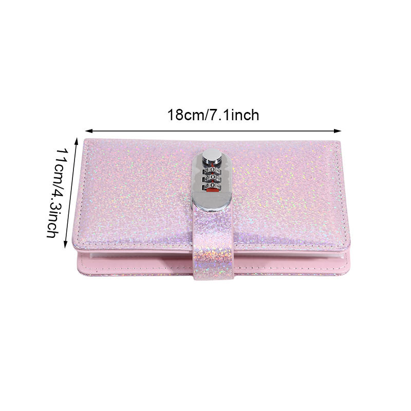 100 Envelope Challenge-Binder Secure 3-Digit Combination Lock Money Organiser PU Leather Cash Stuffing Envelope System