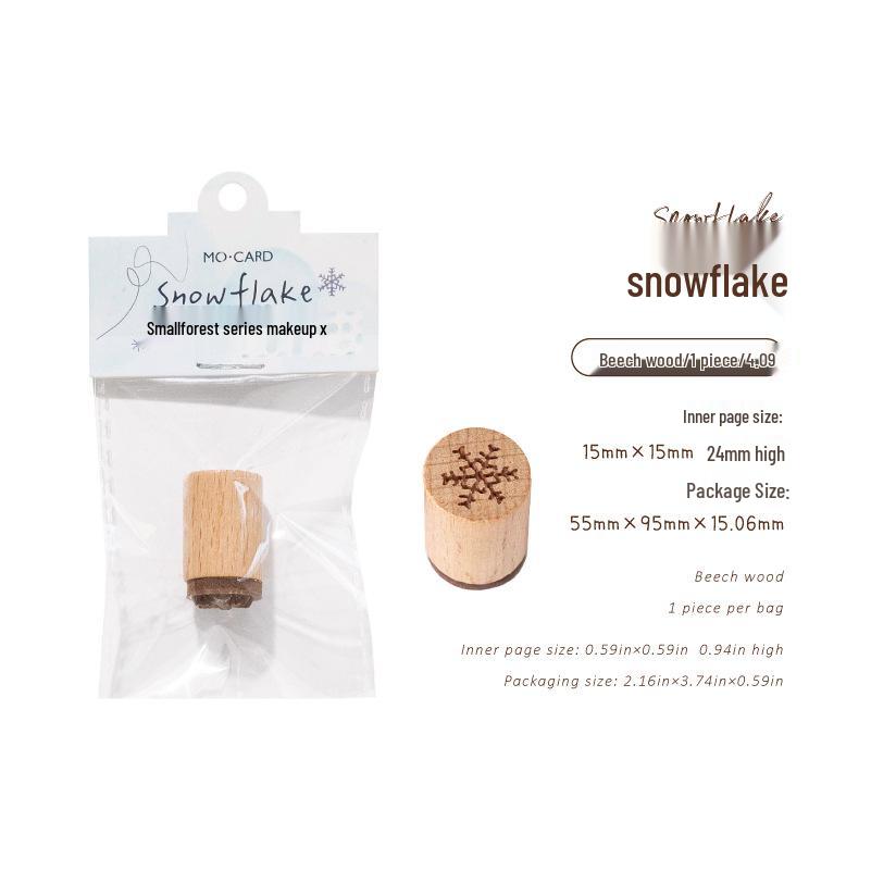 MòMò Beech Wood Little Forest Series Retro Style Versatile Journal Seals