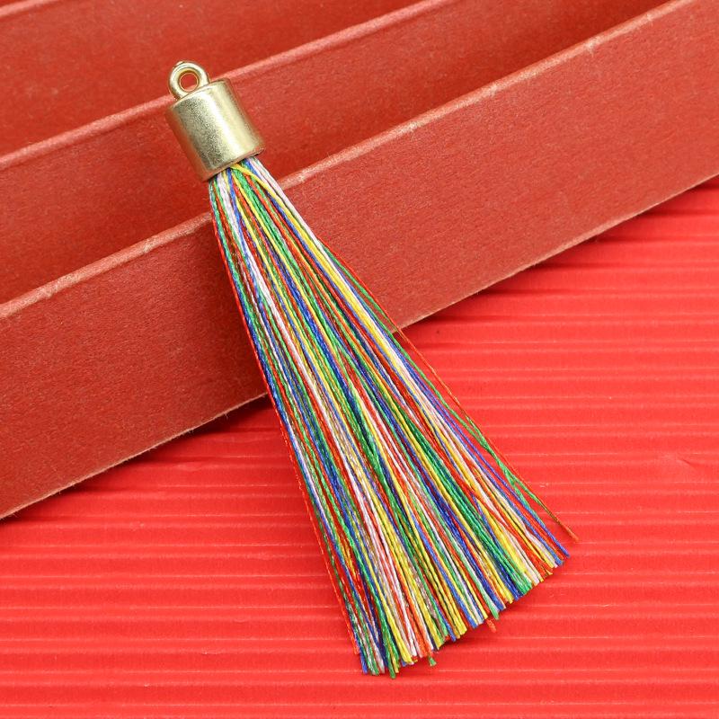 

Золотая подвеска-кисточка в виде шляпы: Праздничный шип длиной 6 см для самодельных украшений для волос, сережек или закладок.