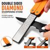 Double Sided Diamond Sharpening Stone Portable Foldable grinding knife tool for kitchen household and Outdoor  grinding Use