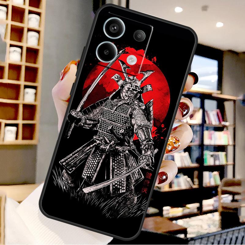 Japan Samurai Ninja For Xiaomi Redmi Note 14 Pro 12 11 9 10 13 15 Pro Plus Case For Redmi 15 10C 12C 13C 14C 15C