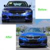 Carbon Look Front Bumper Lip Spoiler Splitter Diffuser Cover Canards tuning For BMW 3 Series G20 G21 G28 2019-2022 M Pack