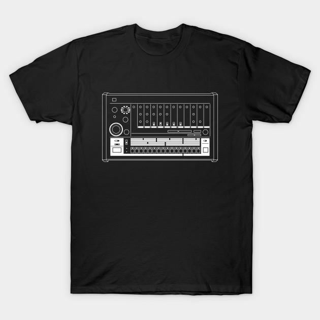 

Men Black Print T-shirt 808 Line W No-Cut Transfer Paper Print Cotton Tshirt S