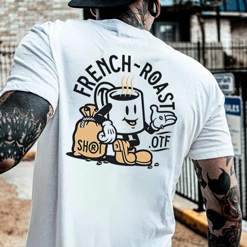 

Summer Horror Devil Punk Skull Print Round Neck T-shirt Retro Neutral Casual Cool Hip-hop Street Short Sleeved Halloween 4XL