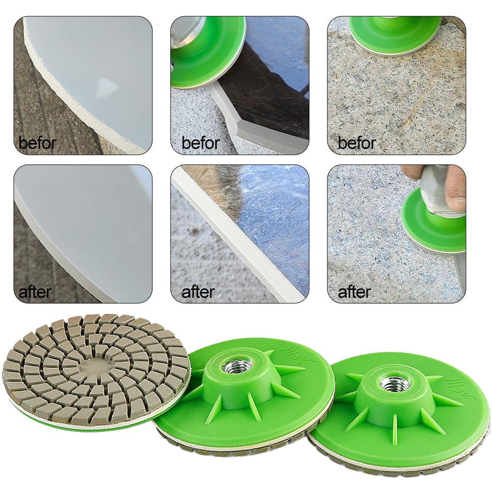 1Pcs  Dry Polishing Disc for Angle Grinder Ceramic Tile Trimming Edge Chamfering & Marble Quartz Polishing Tool