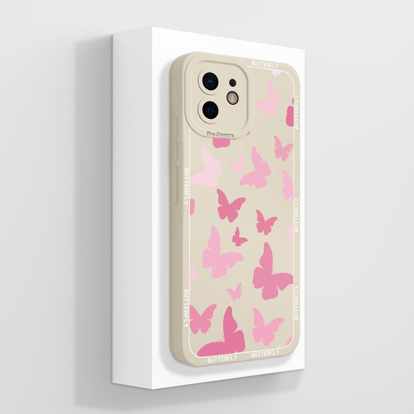 עבור אייפון 12 11 XR 6 7 8 פלוס מיני פרו מקס תיקי טלפון דפוס ארנבת קטיפה חמודה הגנה עמידה לאבק מסיליקון נוזלי כיסוי אחורי רך עבור כיסוי לאייפון