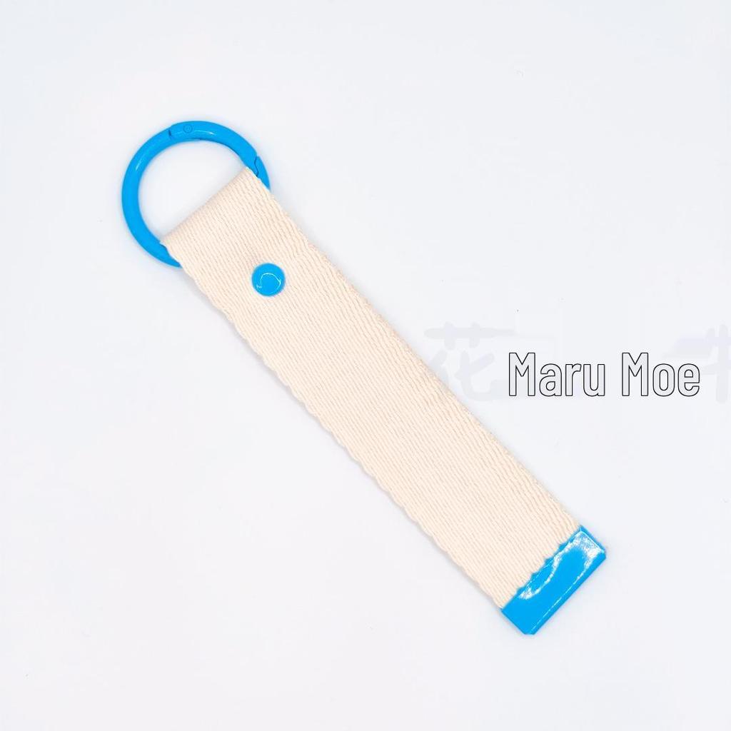 3.2CM Wide INS Style DIY Canvas Keychain Embroidered Name Tag