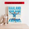 Haaland Personalized Name Round Diamond Painting Kit Diamond Embroidery Painting Rhinestones Mosaic Frameless Handwork Decoration Arts