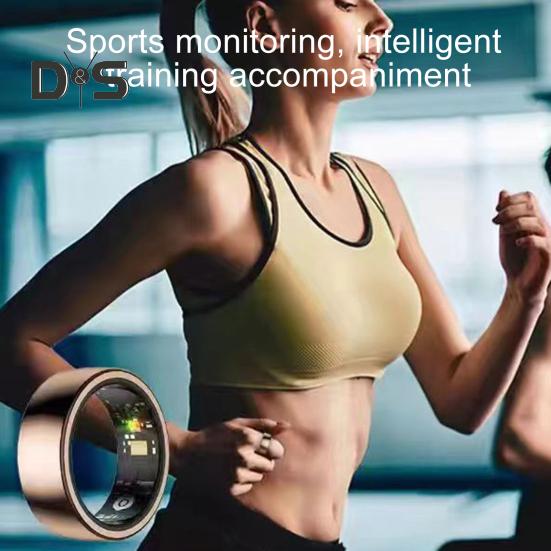 Smart Ring Fitness Tracker Ring with Motion Tracking IP68 Waterproof Bluetooth-compatible Sleep Monitor Health Tracker Ring