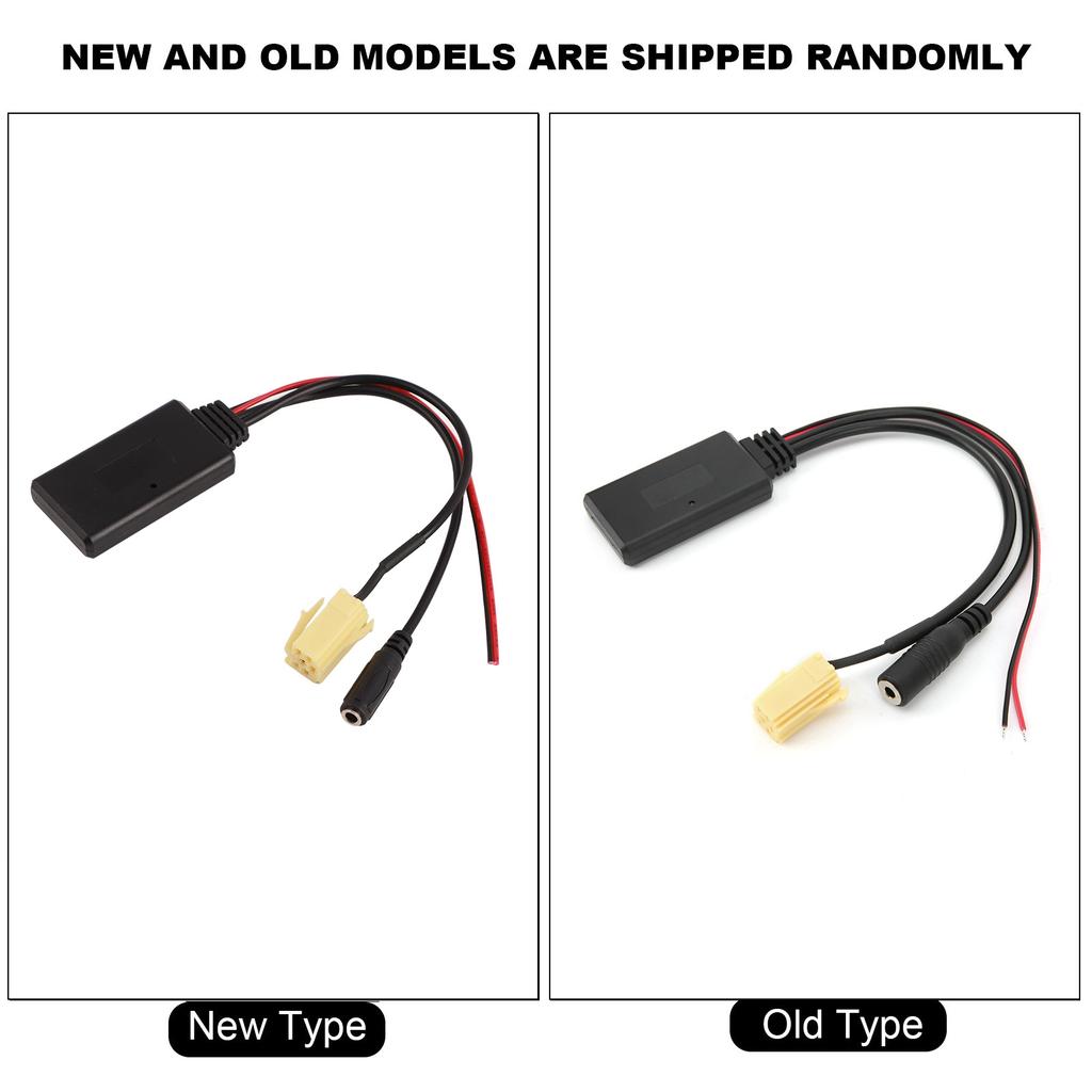 Bluetooth 5.0 AUX Cable Adapter with Microphone Handsfree Replacement for Fiat 500/Grande Punto/Qubo/Fiorino