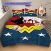 Custom Textile Wonder Woman Peace Bedding 3 Piece Set HD Print Duvet Cover Pillowcases for Teens Adult Bedroom Decoration