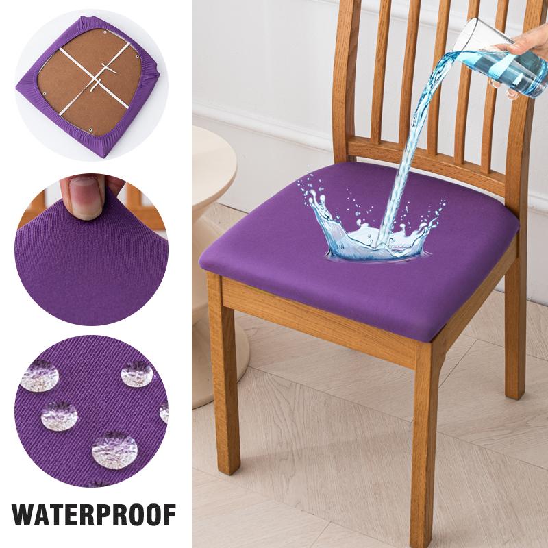 Waterproof Seat Covers For Dining Room Elastic Chairs Covers Dining Chair Cover Washable Seat Case For Kitchen,El,Restaurant