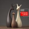 Nordic Ceramic Figurine Ornaments for Living Room TV Cabinet Wine Cabinet Entryway Deer Sculpture Creative Home Decor