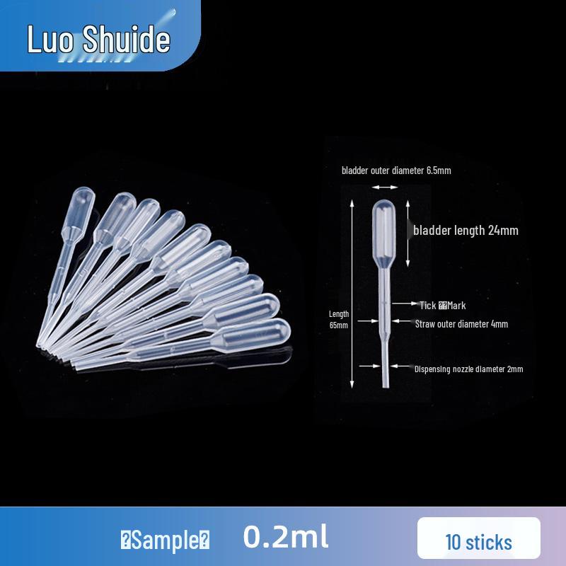 Sterile Plastic Pasteur Pipettes with Graduated Scale for Laboratory Use