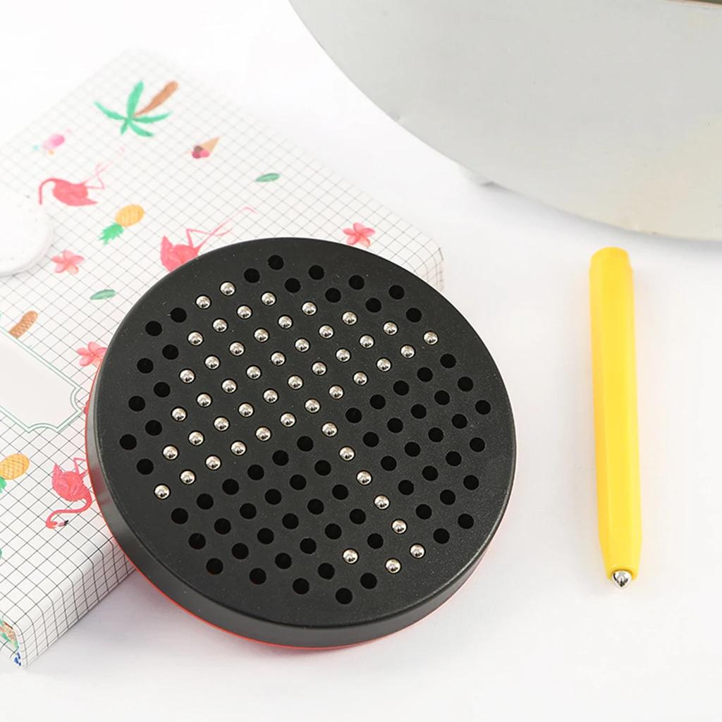 Magnetic Drawing Board with Beads Stylus Magnet Tablet Pad Kids Erasable Writing Toys Educational Learning Sketch Toy for Child