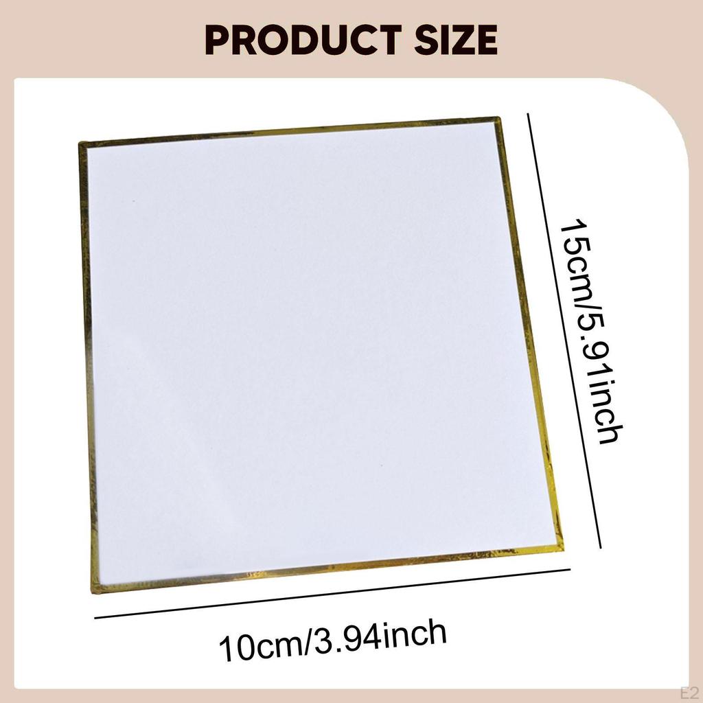 10 Pieces Shikishi Boards Artist Rectangular Versatile Washi Paper for Anime Collectors