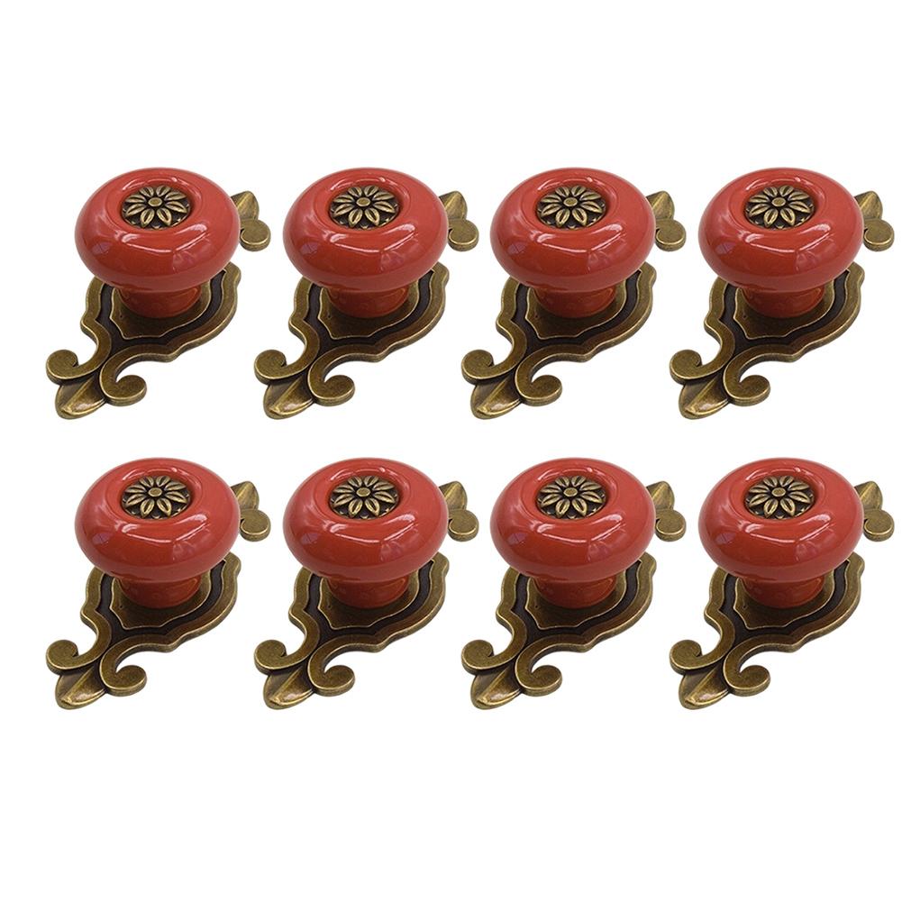

8 Pack Handle Furniture Handles Zinc Alloy Cabinet Doors Antique Handles Door Hardware Handles Handlesets Furniture Accessories червоний