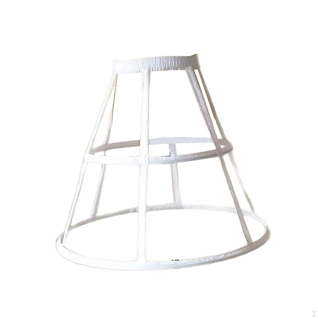 Cage Hoop Skirt Petticoat Elastic Waistband Crinoline Pannier for Prom