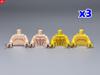 MOC Blocks Beach Ocean Palm Torso Pants Muscle Figure Ski Glasses Particles Assembled Construction Bricks Children's Playthings