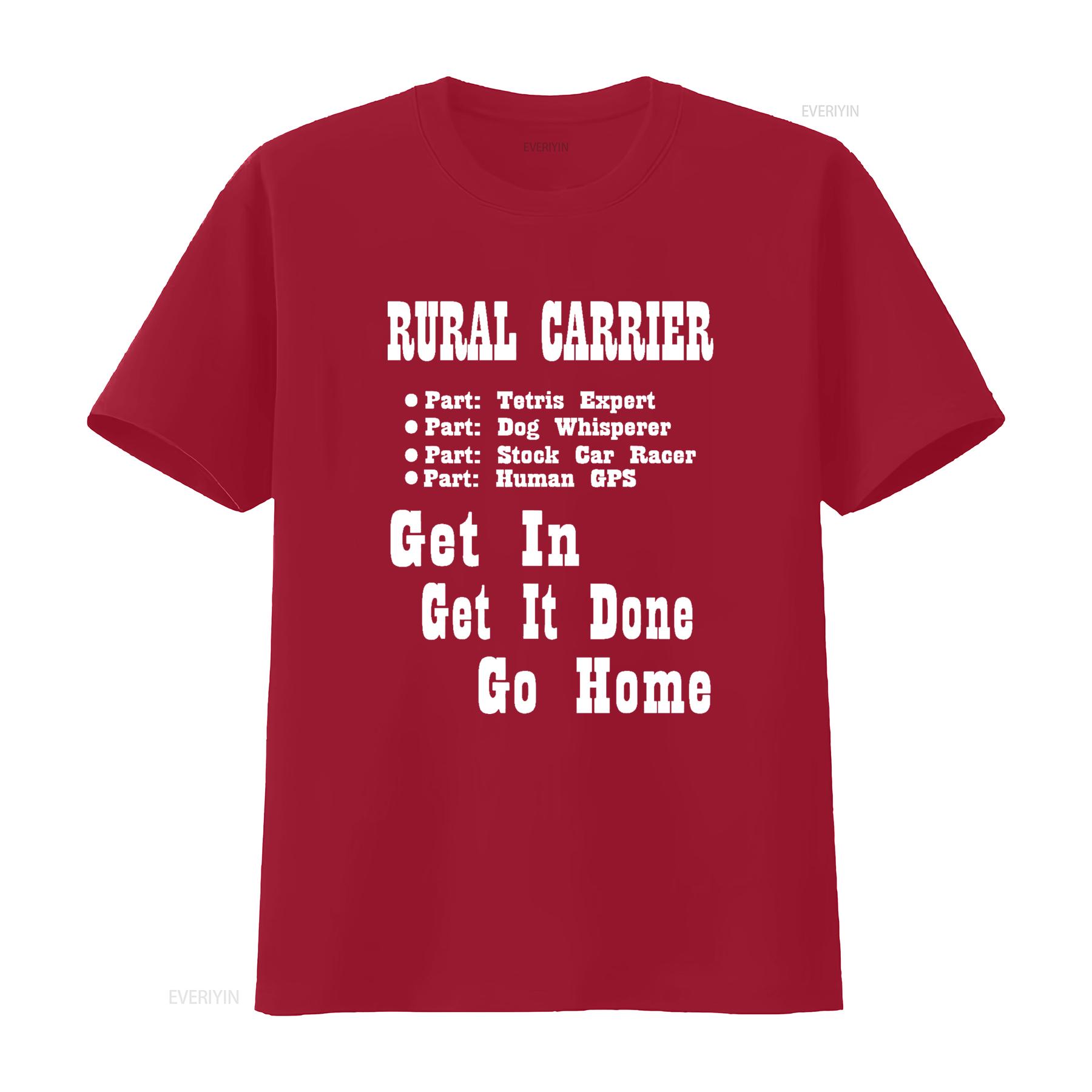 Rural Mail Carrier Parts Get In It Done Go Home vintage Washed homme Versatile Casual graphic Breathable Stylish Stretched S