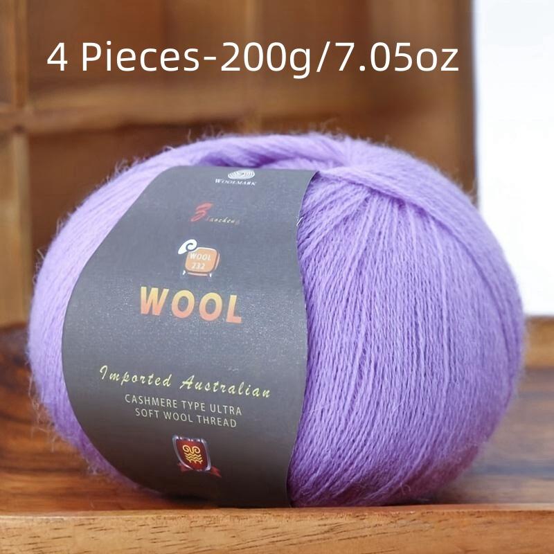 

6 мотків камвольної вовняної пряжі багатоколірний набір для в язання светрів, штанів, шапок, м який та міцний, загальна вага 300 г