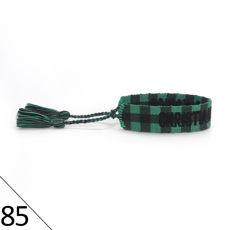 Handmade Embroidered Friendship Bracelet with Tassels for Women