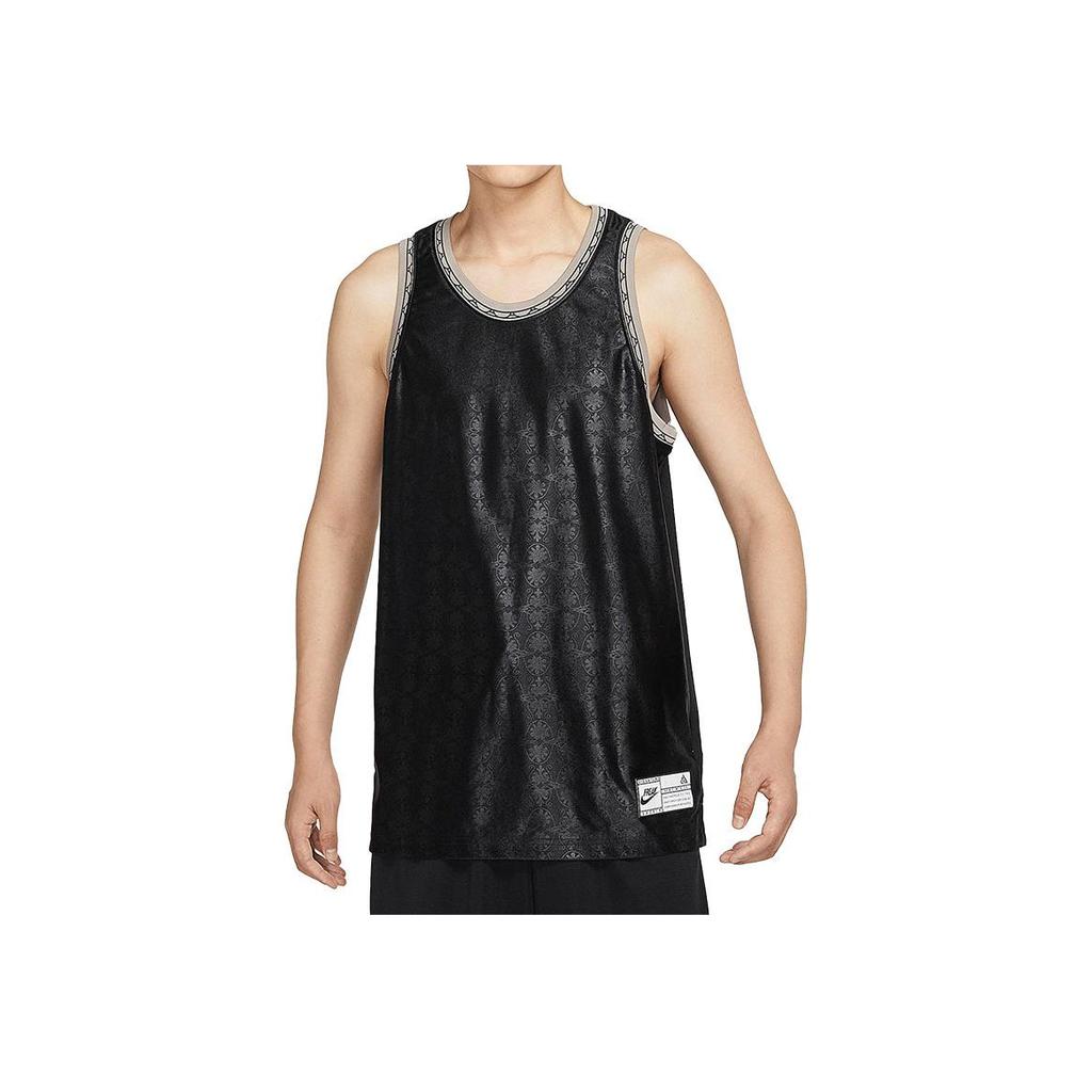 Nike Ärmelloses Rundhals-T-Shirt mit Logo-Prägung Herren Oberteile Schwarz DQ5655-010