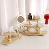 Two/Three Layer Wood Display Stand Toy Blind Box Organizer Cosmetic Perfume Display Shelf Organization Storage Decoration Holder